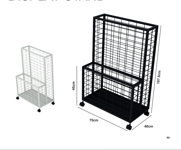 โคมไฟ Tube Display Stand